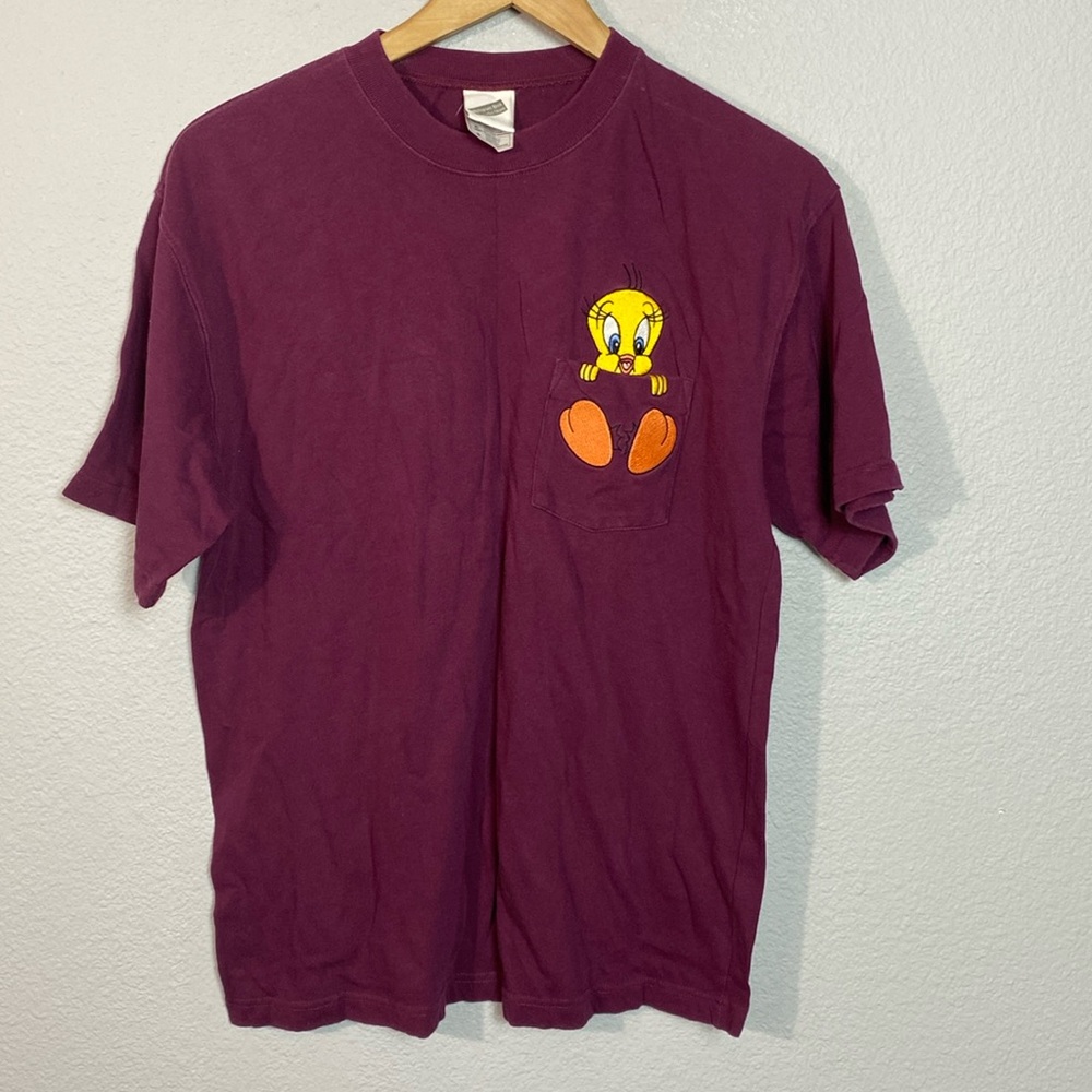 Vintage 90's Tweety Bird‎ Embroidered Crewneck Pullover Shirt